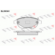 BL2663A1 FTE Комплект тормозных колодок, дисковый тормоз