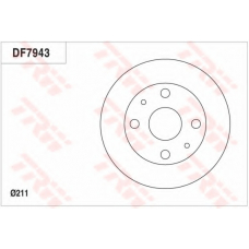 DF7943 TRW Тормозной диск