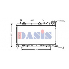 350018N AKS DASIS Радиатор, охлаждение двигателя