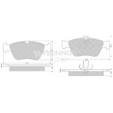 FB210189 FLENNOR Комплект тормозных колодок, дисковый тормоз