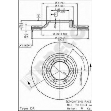 BS 8076 BRECO Тормозной диск