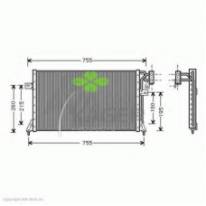 94-6385 KAGER Конденсатор, кондиционер