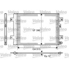 814077 VALEO Конденсатор, кондиционер