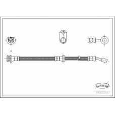 19032887 CORTECO Тормозной шланг