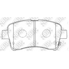 PN9461 NiBK Комплект тормозных колодок, дисковый тормоз