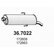 36.7022 ASSO Глушитель выхлопных газов конечный
