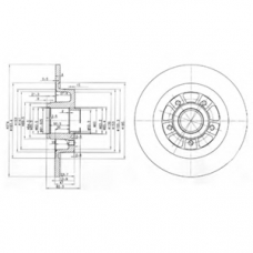 BG3689 DELPHI Тормозной диск