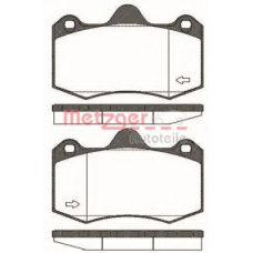 1404.00 METZGER Комплект тормозных колодок, дисковый тормоз