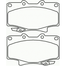 P 83 025 BREMBO Комплект тормозных колодок, дисковый тормоз