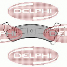 LP1183 DELPHI Комплект тормозных колодок, дисковый тормоз