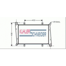 0500141 KUHLER SCHNEIDER Радиатор, охлаждение двигател