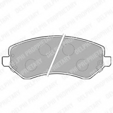 LP1773 DELPHI Комплект тормозных колодок, дисковый тормоз