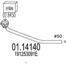 01.14140 MTS Труба выхлопного газа