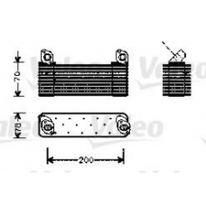 817623 VALEO Масляный радиатор, двигательное масло