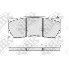 PN0560 NiBK Комплект тормозных колодок, дисковый тормоз