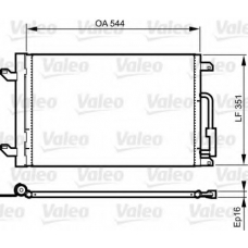 814198 VALEO Конденсатор, кондиционер