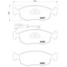 P 23 076 BREMBO Комплект тормозных колодок, дисковый тормоз