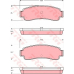 GDB982 TRW Комплект тормозных колодок, дисковый тормоз