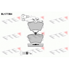 BL1773B4 FTE Комплект тормозных колодок, дисковый тормоз