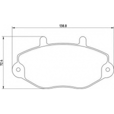 363700209100 MAGNETI MARELLI Комплект тормозных колодок, дисковый тормоз