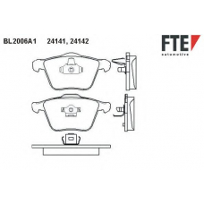 BL2006A1 FTE Комплект тормозных колодок, дисковый тормоз