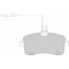 FD7104A NECTO Комплект тормозных колодок, дисковый тормоз