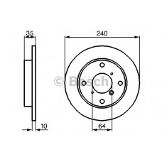 0 986 479 110 BOSCH Тормозной диск