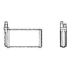 58931 NRF Теплообменник, отопление салона