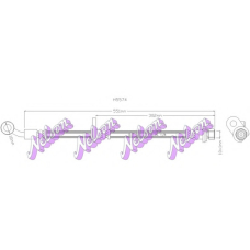 H5574 Brovex-Nelson Тормозной шланг