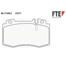 BL1744A2 FTE Комплект тормозных колодок, дисковый тормоз