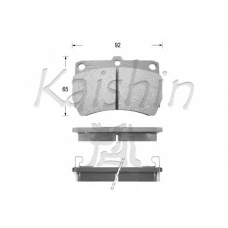 D3062 KAISHIN Комплект тормозных колодок, дисковый тормоз