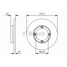 0 986 479 S69 BOSCH Тормозной диск