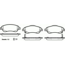 P13893.02 WOKING Комплект тормозных колодок, дисковый тормоз