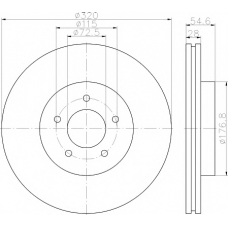 8DD 355 117-801 HELLA PAGID Тормозной диск