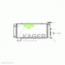 31-1358 KAGER Радиатор, охлаждение двигателя