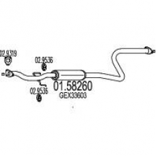 01.58260 MTS Средний глушитель выхлопных газов