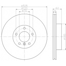 8DD 355 112-231 HELLA PAGID Тормозной диск