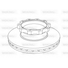 NSA1044.20 WOKING Тормозной диск
