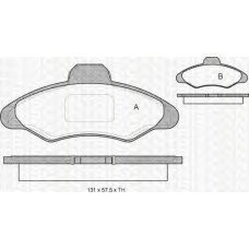 8110 16950 TRIDON Brake pads - front