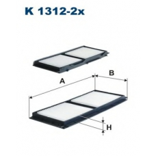 K1312-2x FILTRON Фильтр, воздух во внутренном пространстве