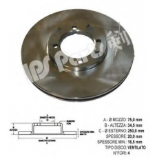 IBT-1334 IPS Parts Тормозной диск