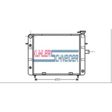 0611401 KUHLER SCHNEIDER Радиатор, охлаждение двигател