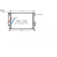 BWA2128 AVA Радиатор, охлаждение двигателя