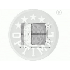 2111 OPTIMAL Комплект тормозных колодок, дисковый тормоз
