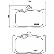 P 83 131 BREMBO Комплект тормозных колодок, дисковый тормоз