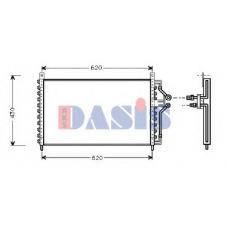 152020N AKS DASIS Конденсатор, кондиционер