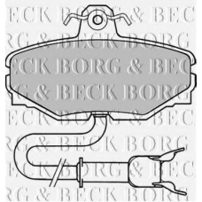 BBP1334 BORG & BECK Комплект тормозных колодок, дисковый тормоз