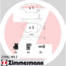 23982.180.2 ZIMMERMANN Комплект тормозных колодок, дисковый тормоз