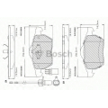 F 03B 150 297 BOSCH Комплект тормозных колодок, дисковый тормоз