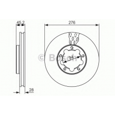 0 986 479 136 BOSCH Тормозной диск